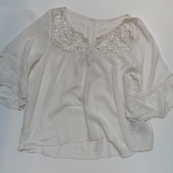 Abercrombie kids 3/4 sleeve blouse. - Picture 4 of 8